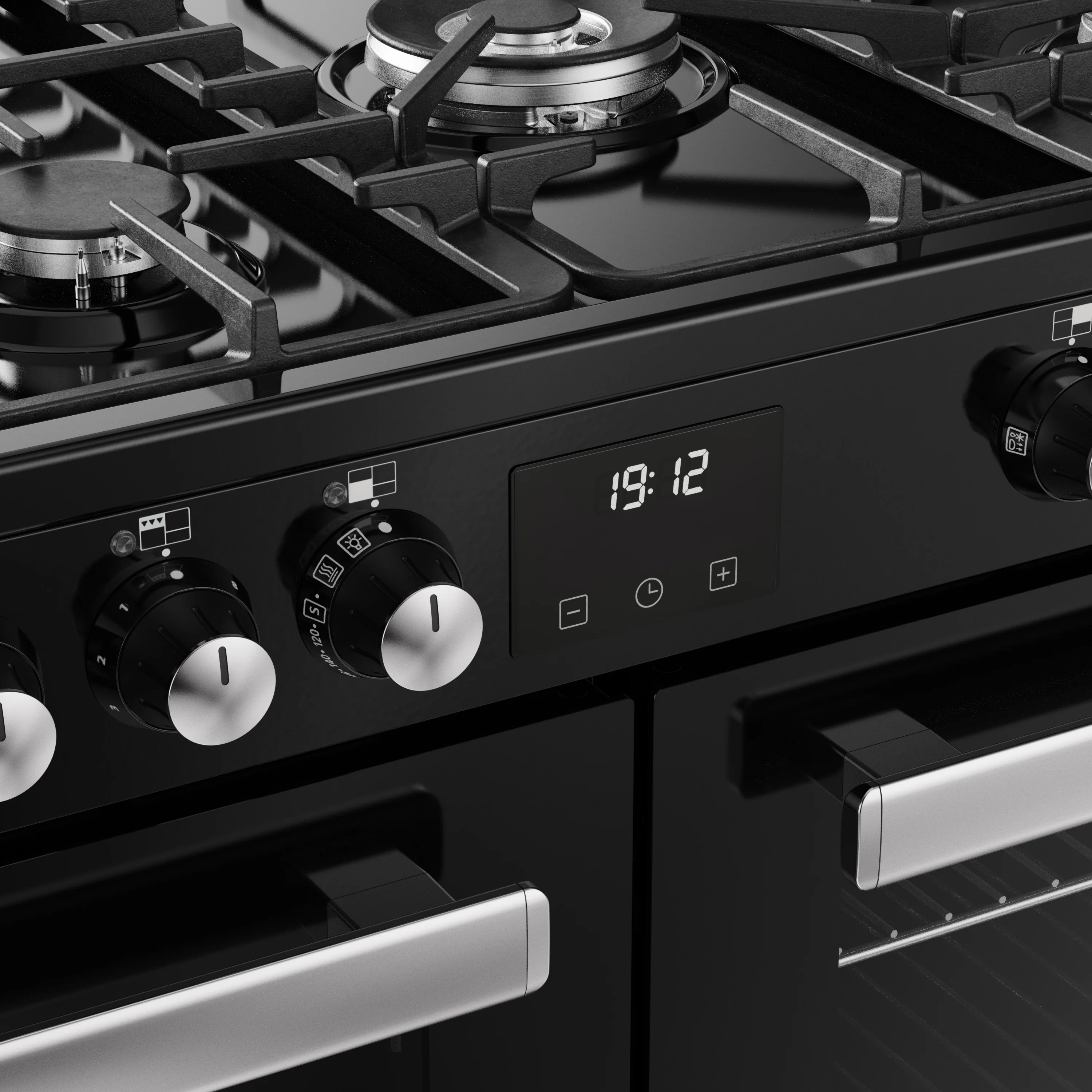 Belling RCA Cookcentre 110DF 110cm Dual Fuel Range Cooker 444411805 Black - Image 6