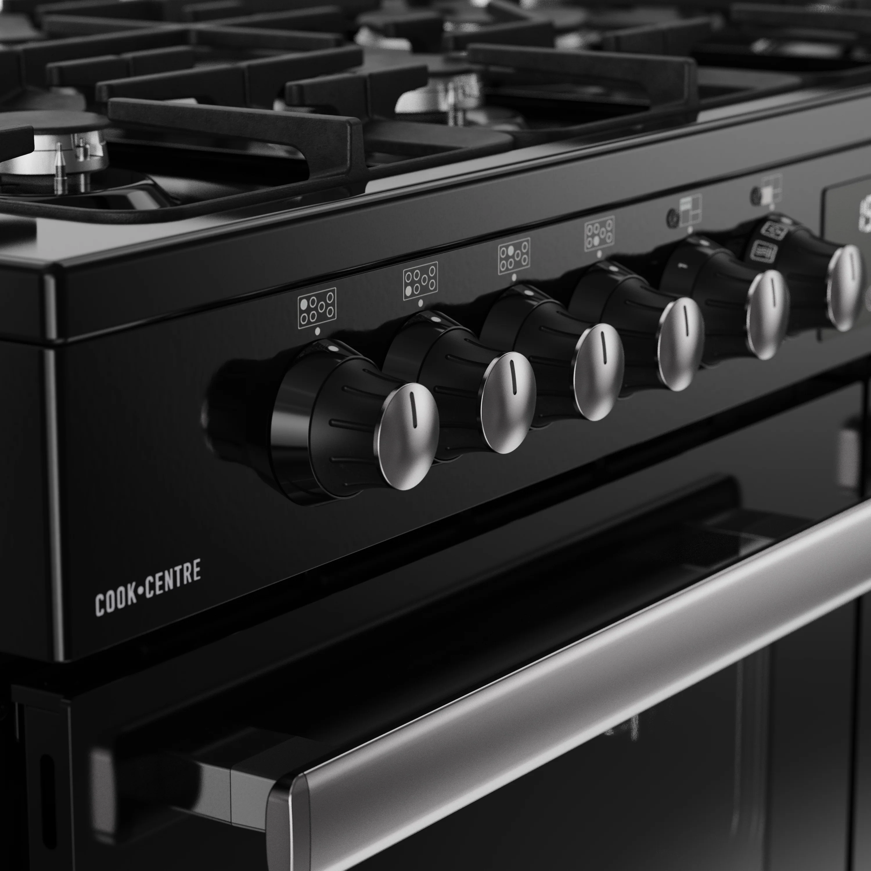 Belling RCA Cookcentre 110DF 110cm Dual Fuel Range Cooker 444411805 Black - Image 7