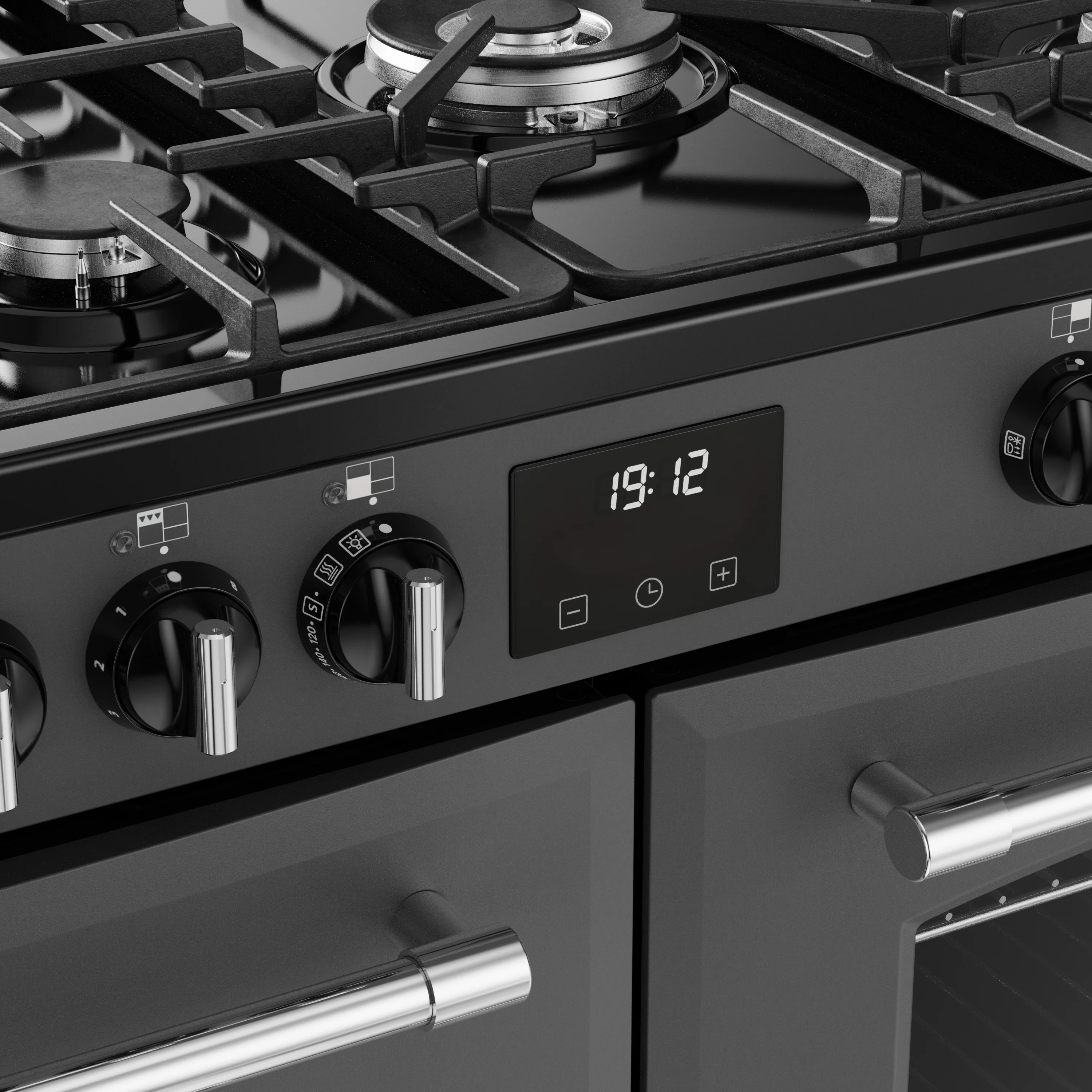 Belling RCA Farmhouse 110DF 110cm Dual Fuel Range Cooker 444411837 Anthracite - Image 6