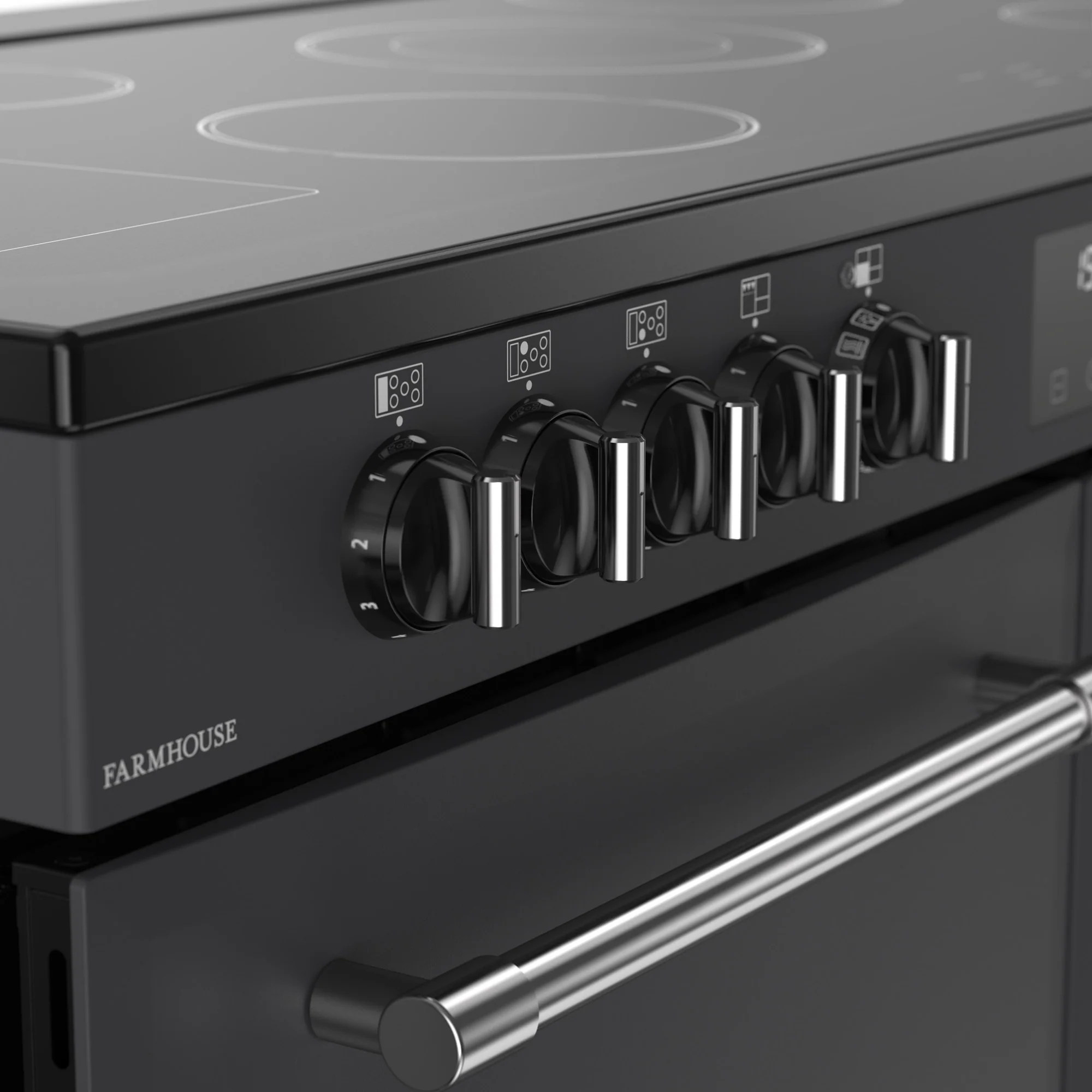 Belling RCA Farmhouse 110E 110cm Ceramic Range Cooker 444411834 Anthracite - Image 5