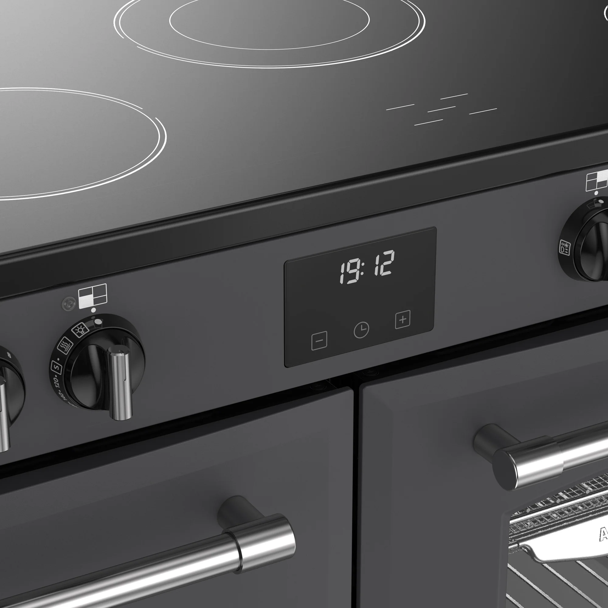 Belling RCA Farmhouse 110E 110cm Ceramic Range Cooker 444411834 Anthracite - Image 6