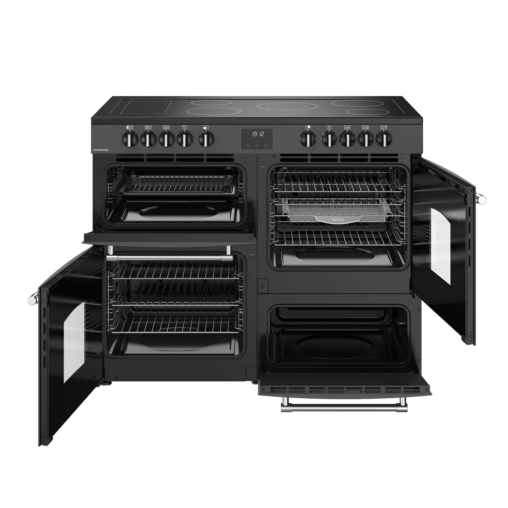 Belling RCA Farmhouse 110E 110cm Ceramic Range Cooker 444411834 Anthracite - Image 8