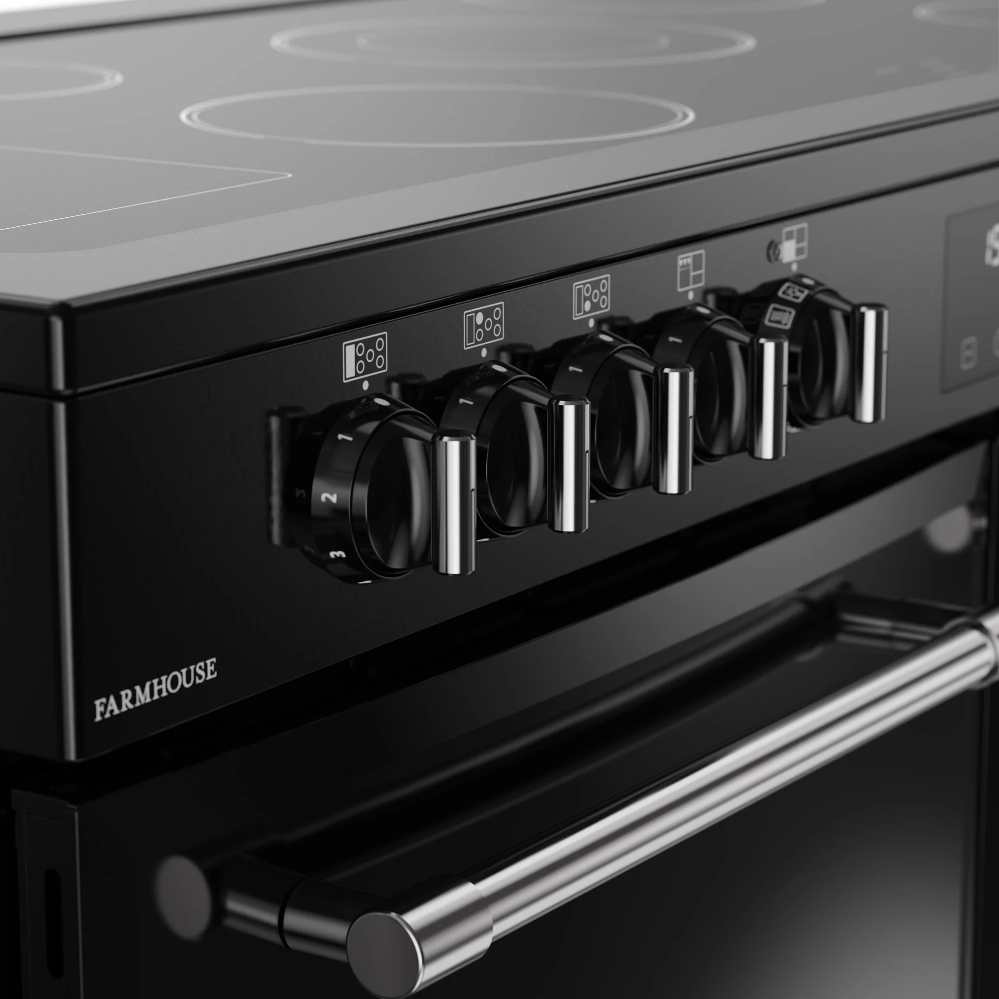 Belling RCA Farmhouse 110E 110cm Ceramic Range Cooker 444411835 Black - Image 5