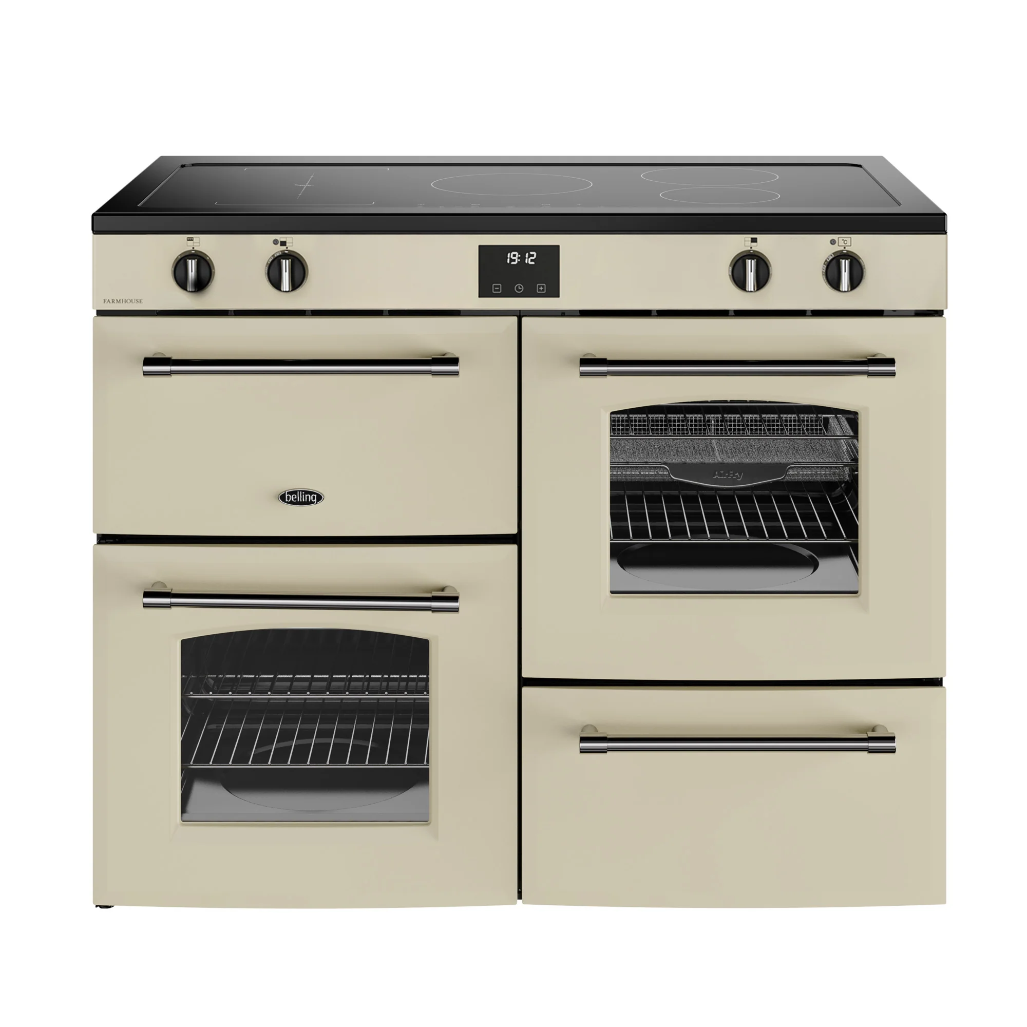 Belling RCA Farmhouse 110Ei 110cm Induction Range Cooker 444411842 Cream
