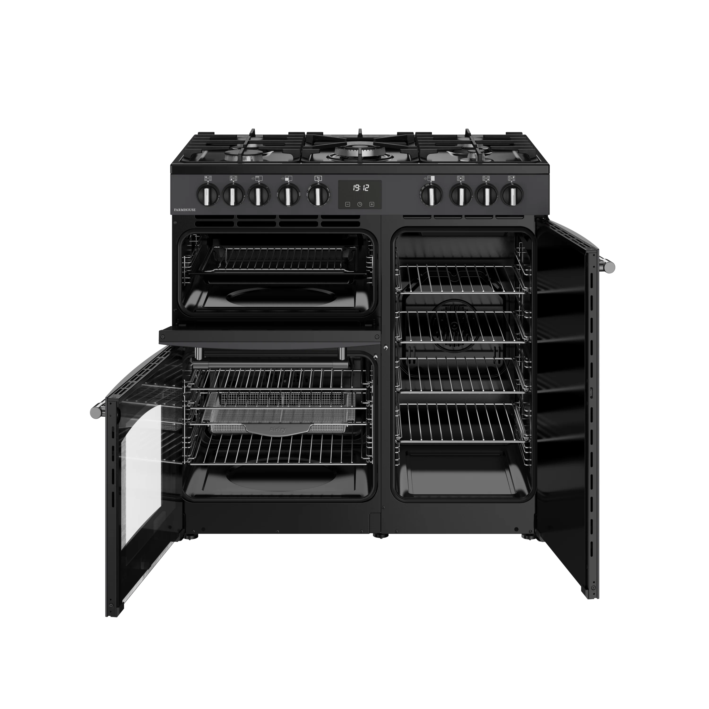 Belling RCA Farmhouse 90DF 90cm Dual Fuel Range Cooker 444411819 Anthracite - Image 5