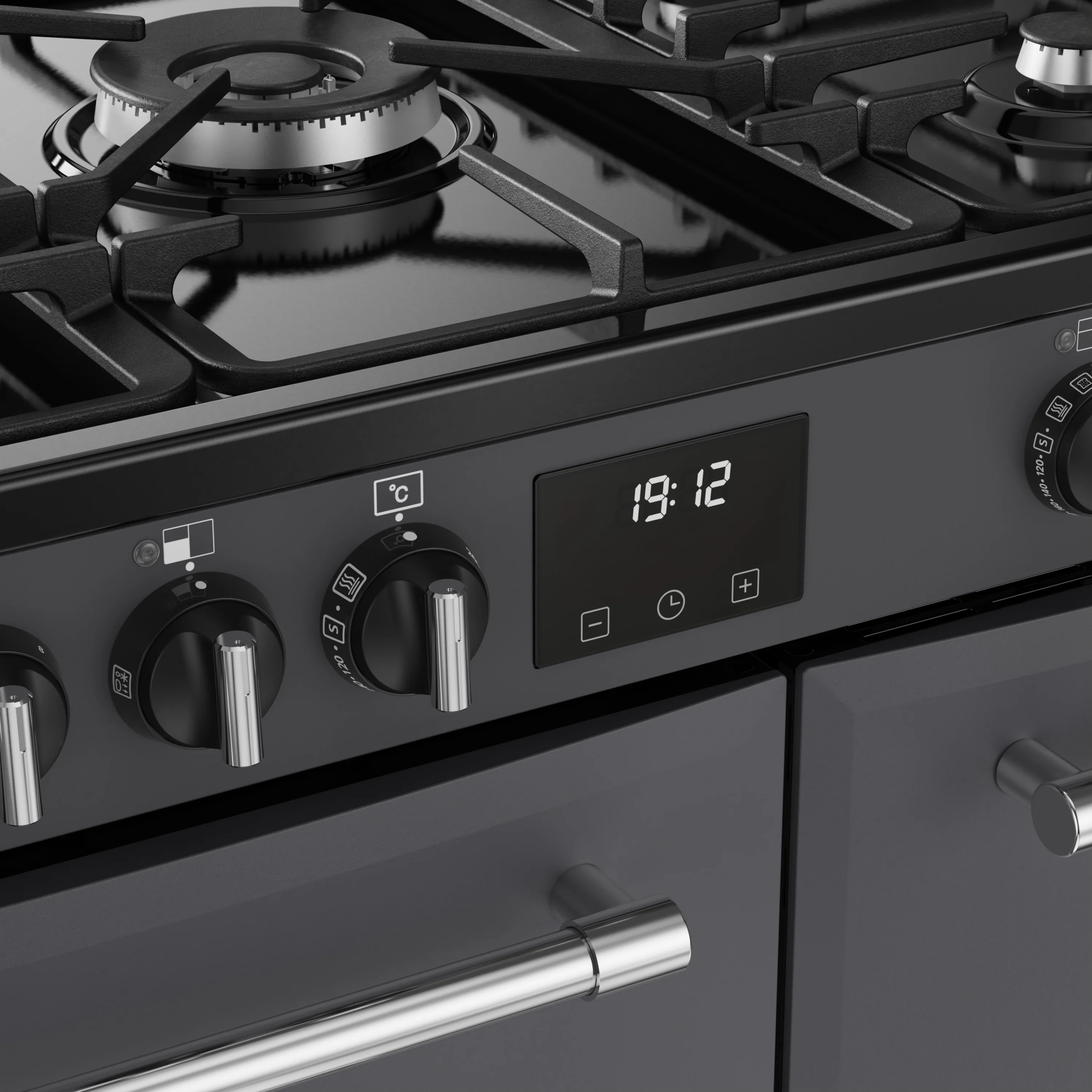 Belling RCA Farmhouse 90DF 90cm Dual Fuel Range Cooker 444411819 Anthracite - Image 7