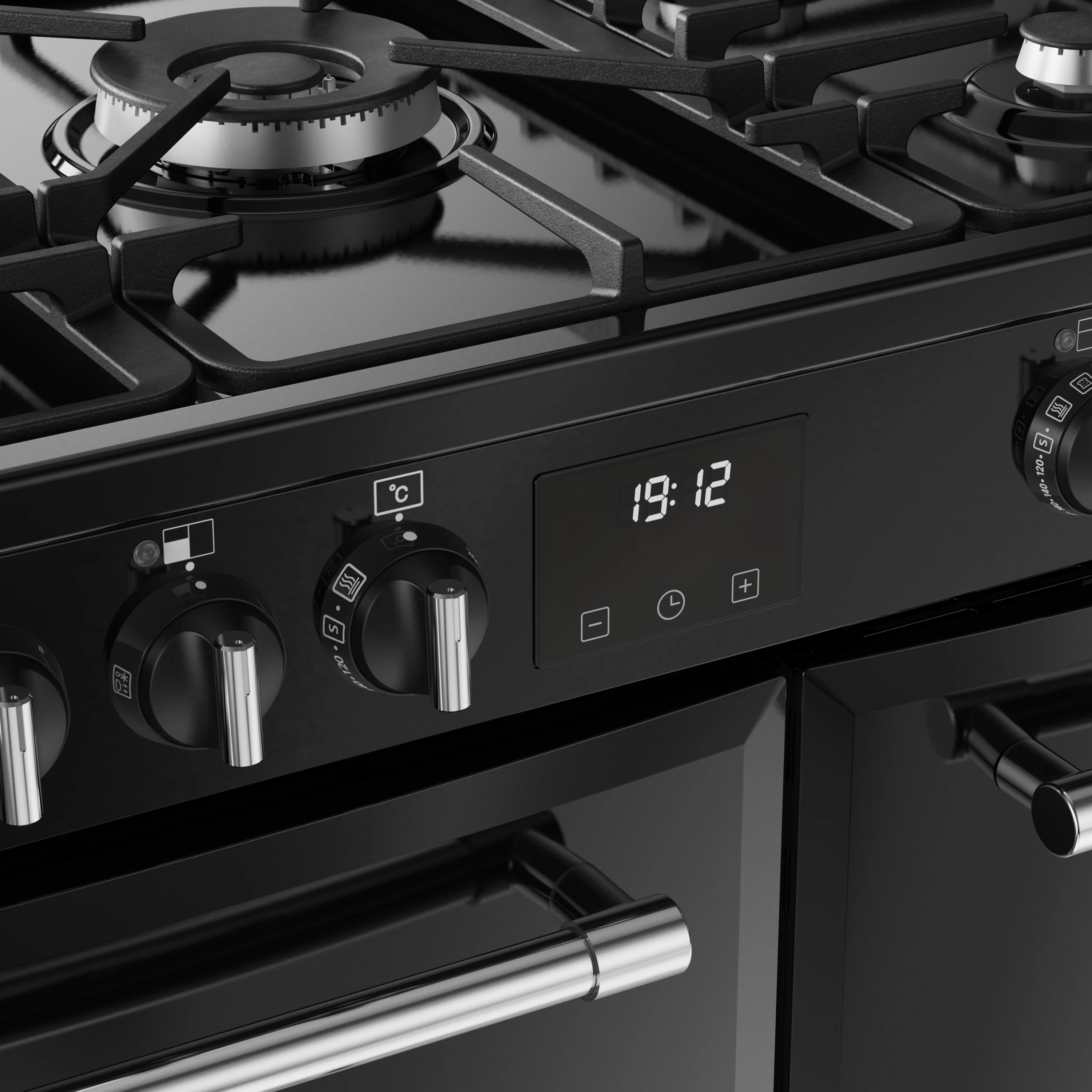 Belling RCA Farmhouse 90DF 90cm Dual Fuel Range Cooker 444411820 Black - Image 6