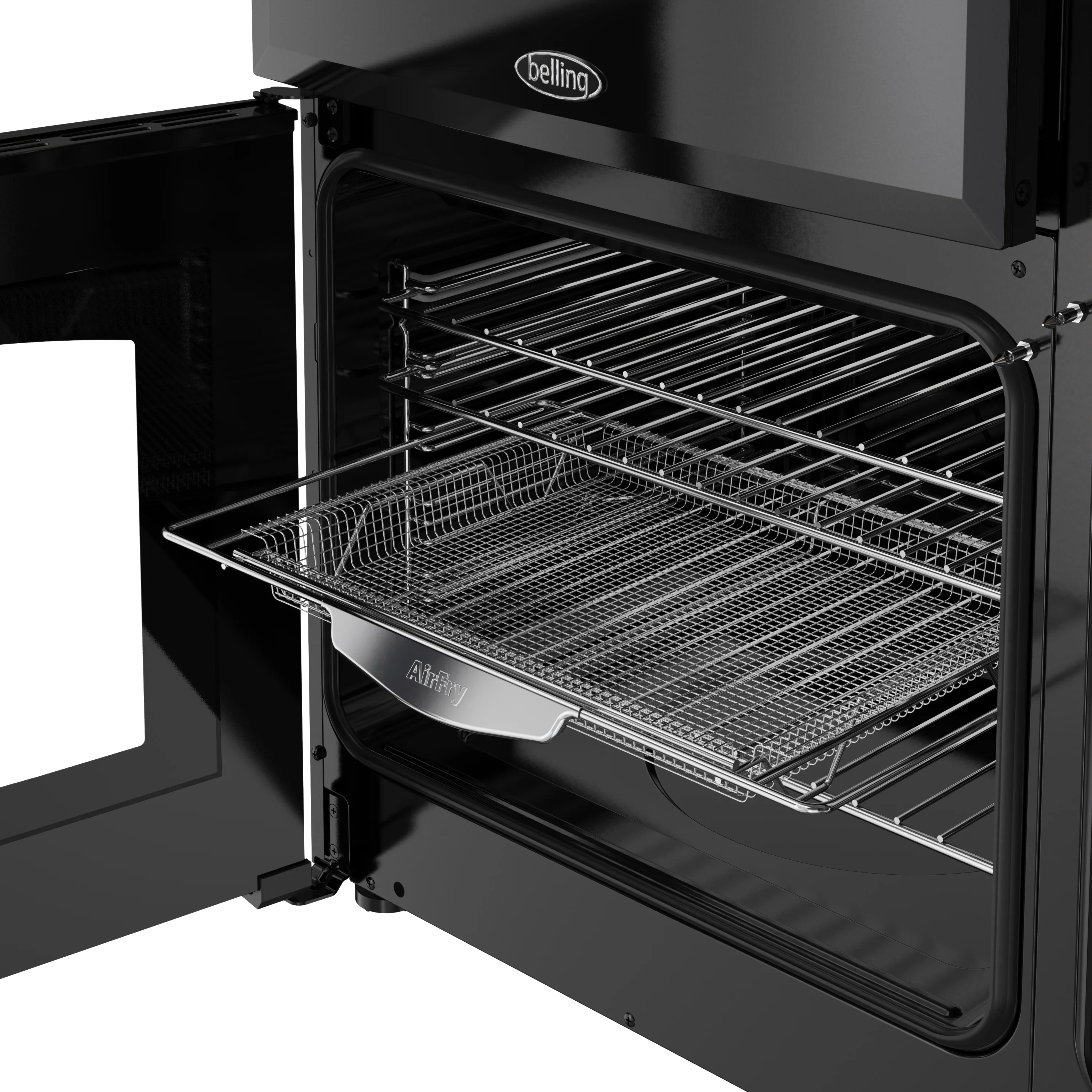 Belling RCA Farmhouse 90DF 90cm Dual Fuel Range Cooker 444411820 Black - Image 8