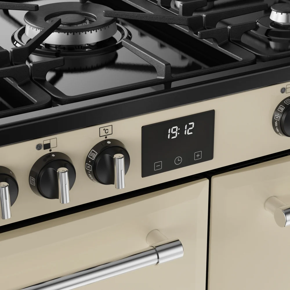 Belling RCA Farmhouse 90DF 90cm Dual Fuel Range Cooker 444411821 Cream - Image 2