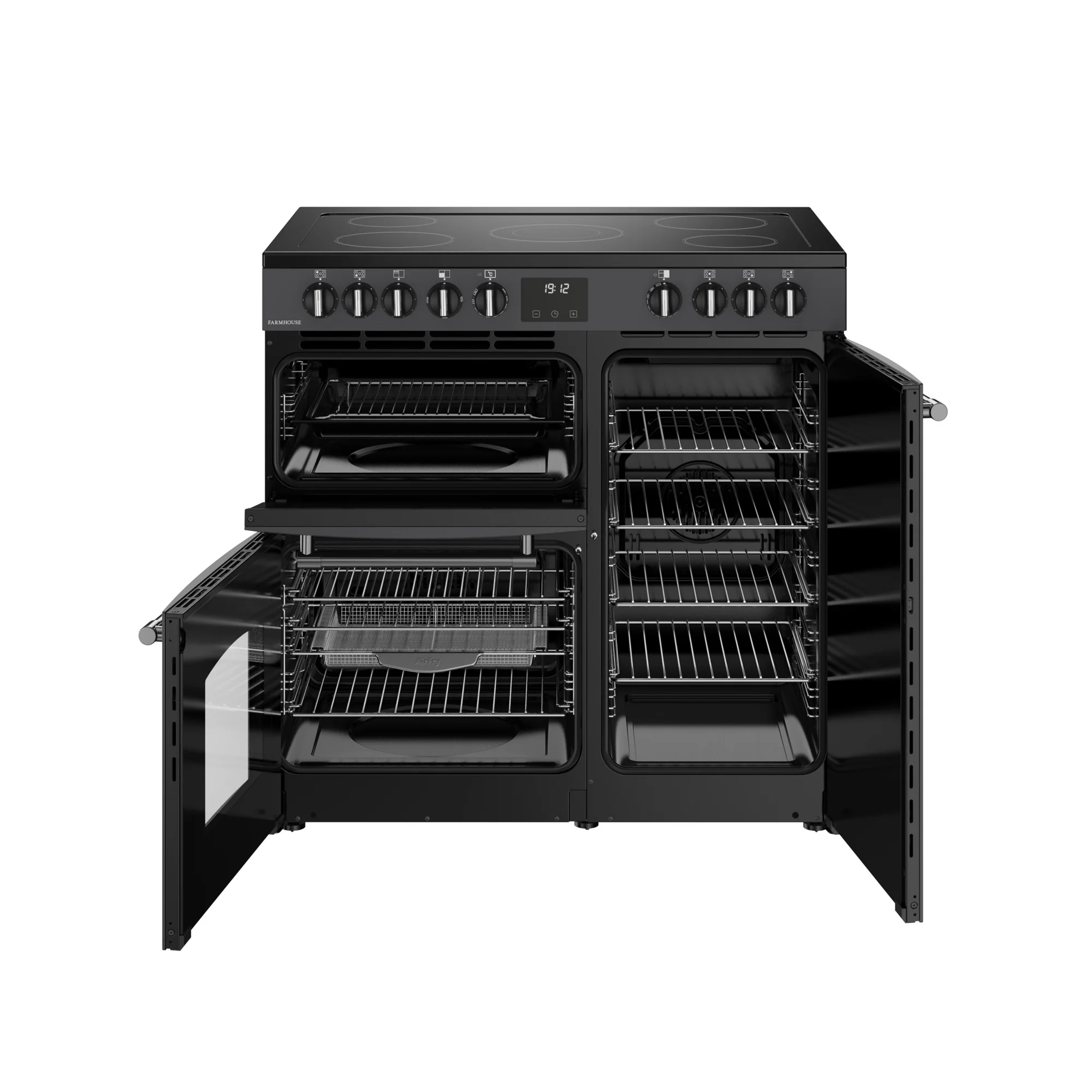 Belling RCA Farmhouse 90E 90cm Ceramic Range Cooker 444411816 Anthracite - Image 8
