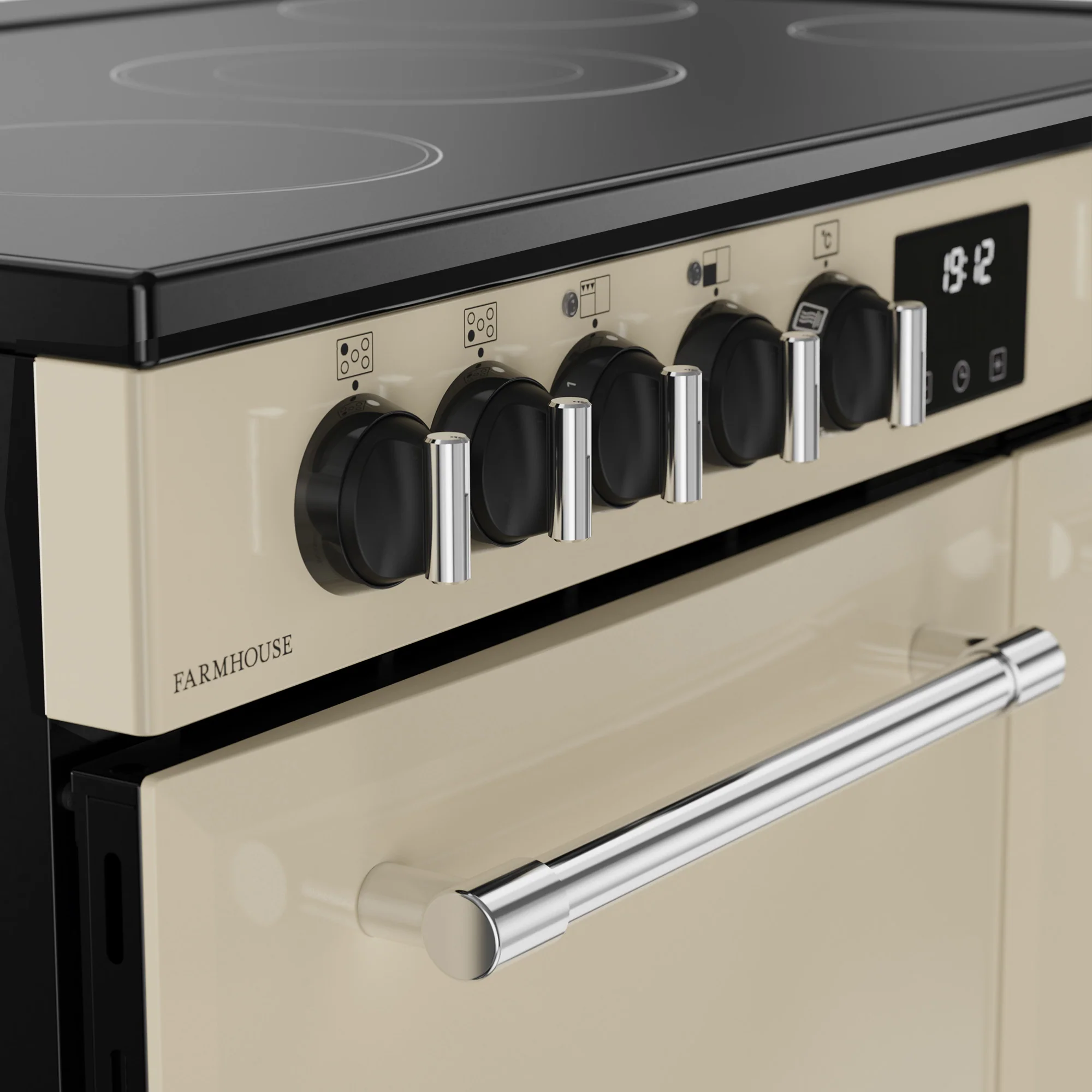 Belling RCA Farmhouse 90E 90cm Ceramic Range Cooker 444411818 Cream - Image 5