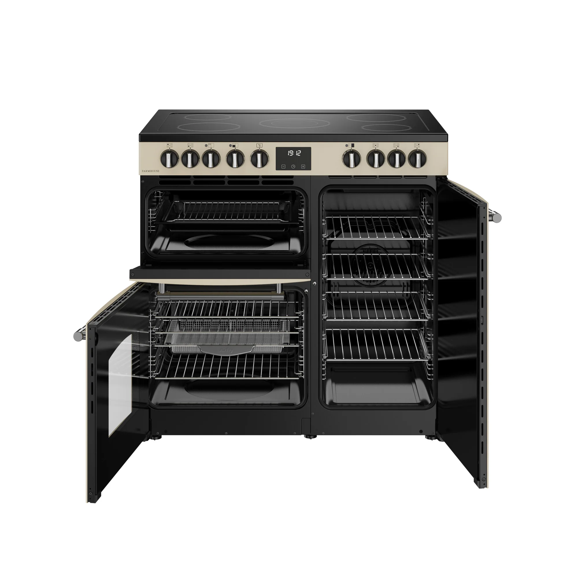 Belling RCA Farmhouse 90E 90cm Ceramic Range Cooker 444411818 Cream - Image 7
