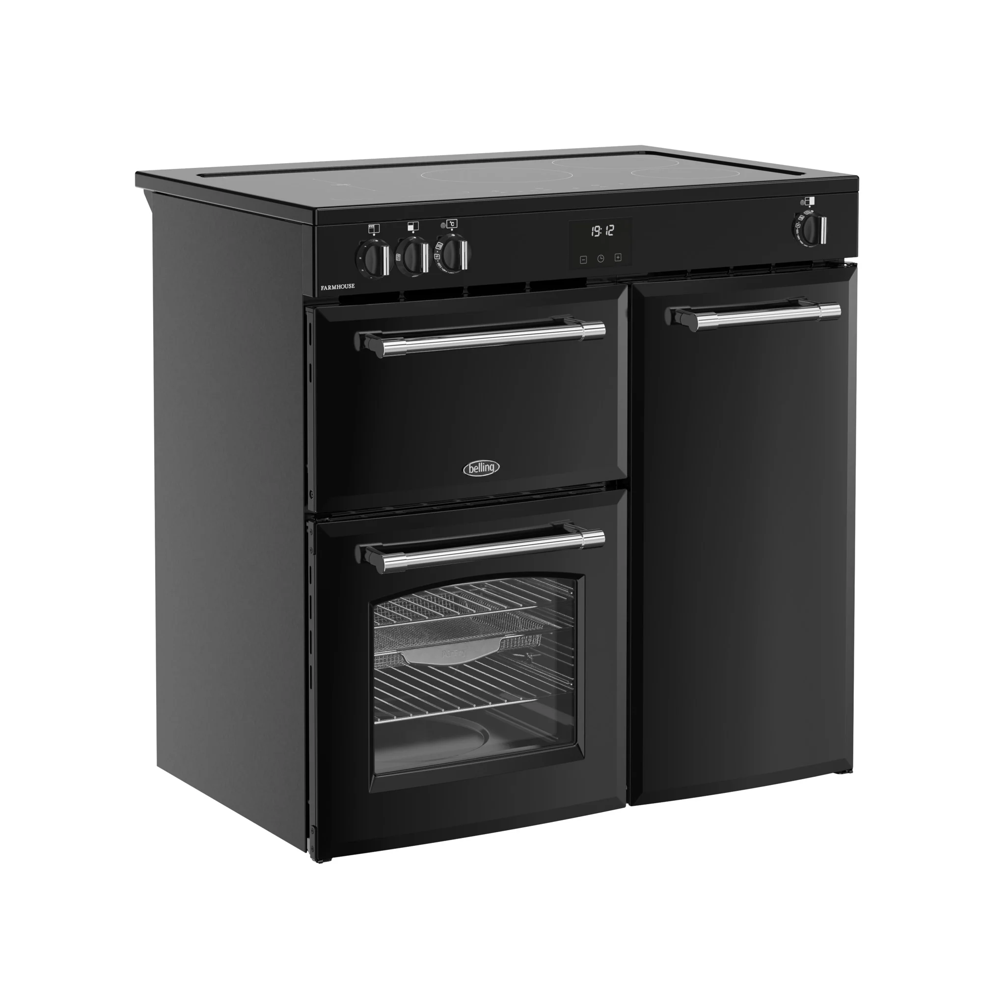 Belling RCA Farmhouse 90Ei 90cm Induction Range Cooker 444411823 Black - Image 2