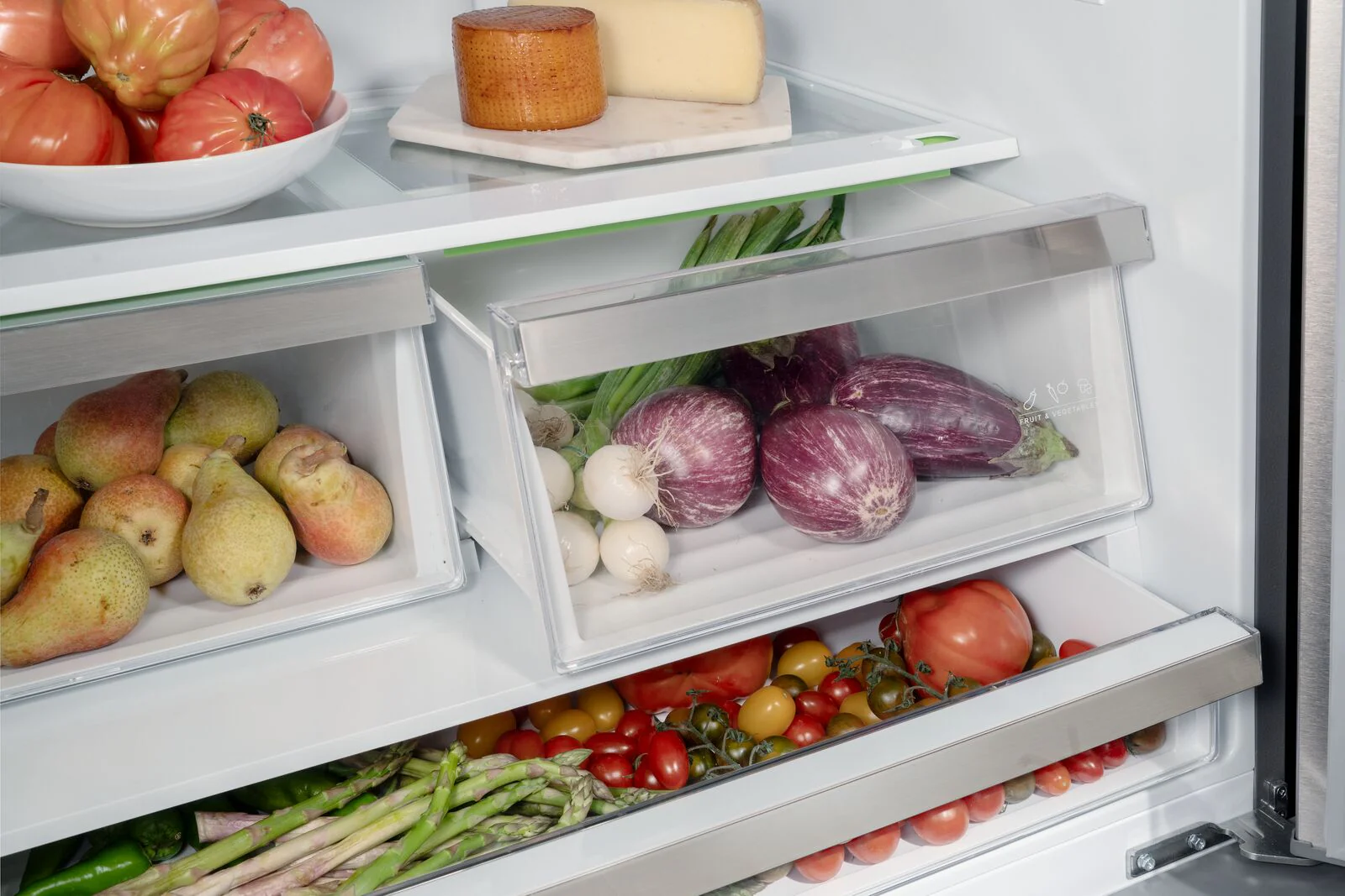 Bertazzoni Heritage Series REF904FFNXTC Stainless Steel American Fridge Freezer - Image 5