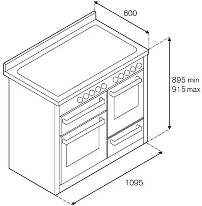 Bertazzoni Master Series 110cm Dual Fuel Range Cooker MAS116L3EBIC - Image 2