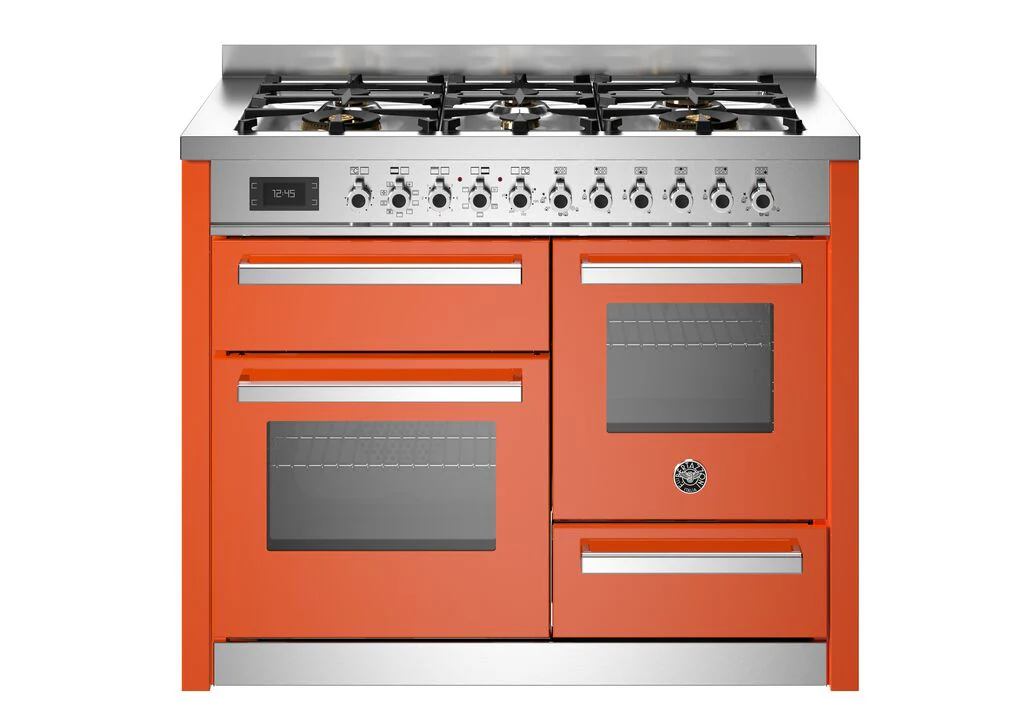 Bertazzoni Professional 100cm Dual Fuel Range Cooker PRO106L3EART Arancio