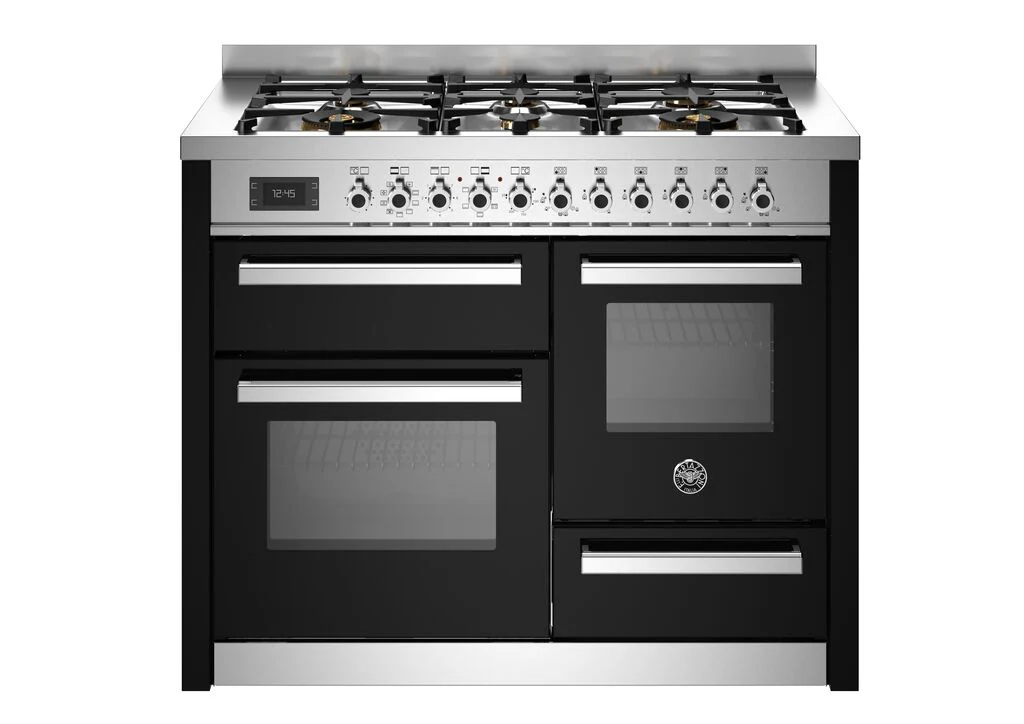 Bertazzoni Professional 100cm Dual Fuel Range Cooker PRO106L3ENET Nero