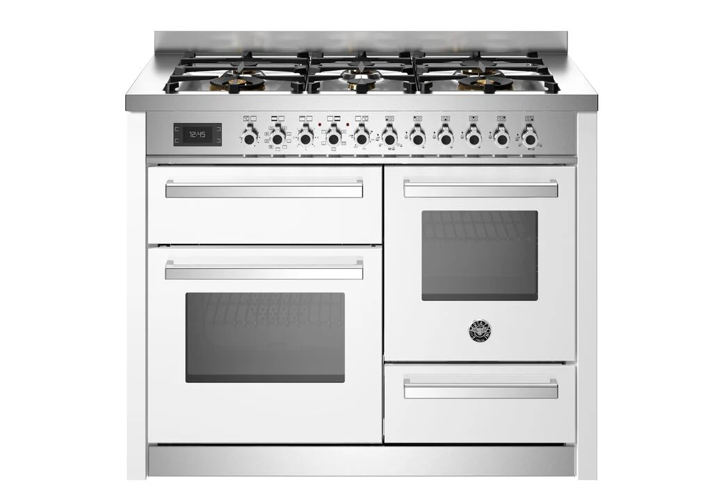 Bertazzoni Professional 110cm Dual Fuel Range Cooker PRO116L3EBIT Bianco