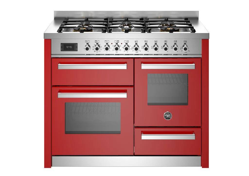 Bertazzoni Professional 110cm Dual Fuel Range Cooker PRO116L3EROT Rosso