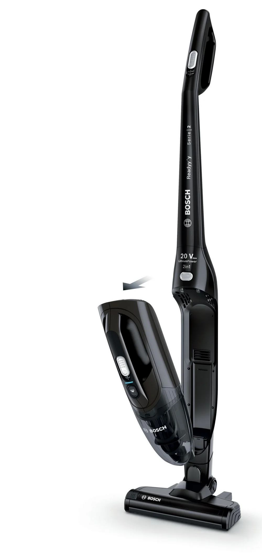 Bosch BCHF220GB Serie 2 2-in-1 Cordless Vacuum Cleaner - 44 Minutes Run Time - Jet Black - Image 3