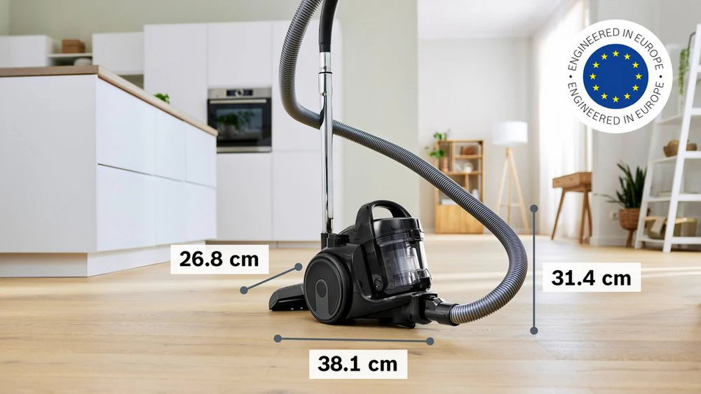 Bosch BGS05BA2GB Bagless Cylinder Vacuum Cleaner - Black - Image 7