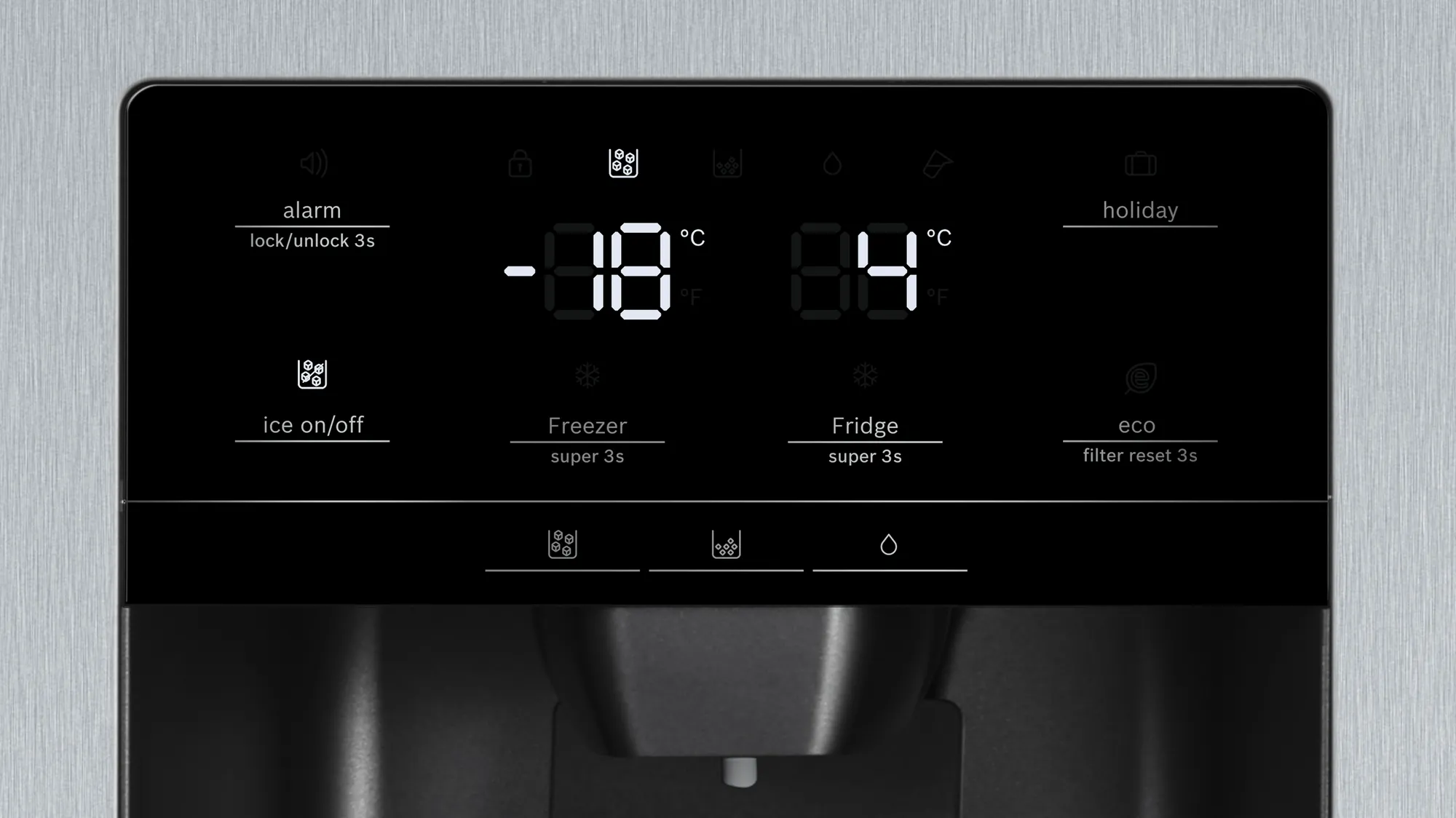 Bosch Series 6 KAD93AIERG Stainless Steel Plumbed American Fridge Freezer - Image 6