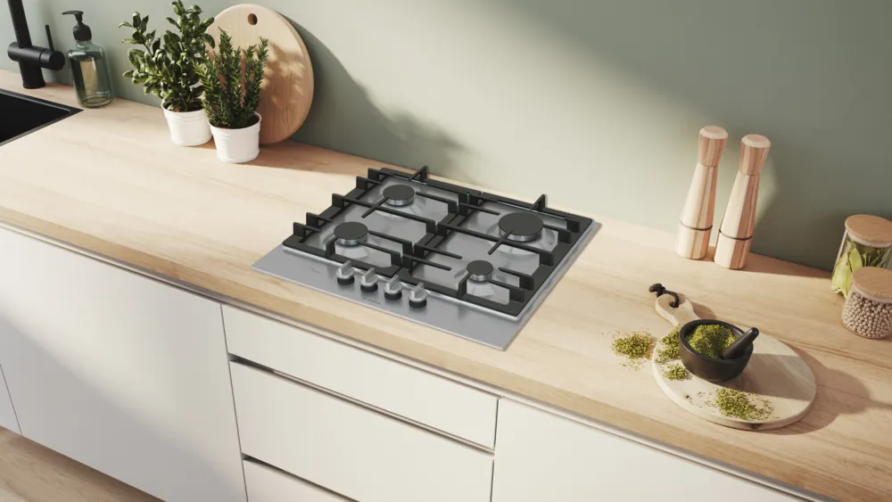 Bosch PCP6A5I90 Series 6 Gas hob 60cm Stainless Steel - Image 4
