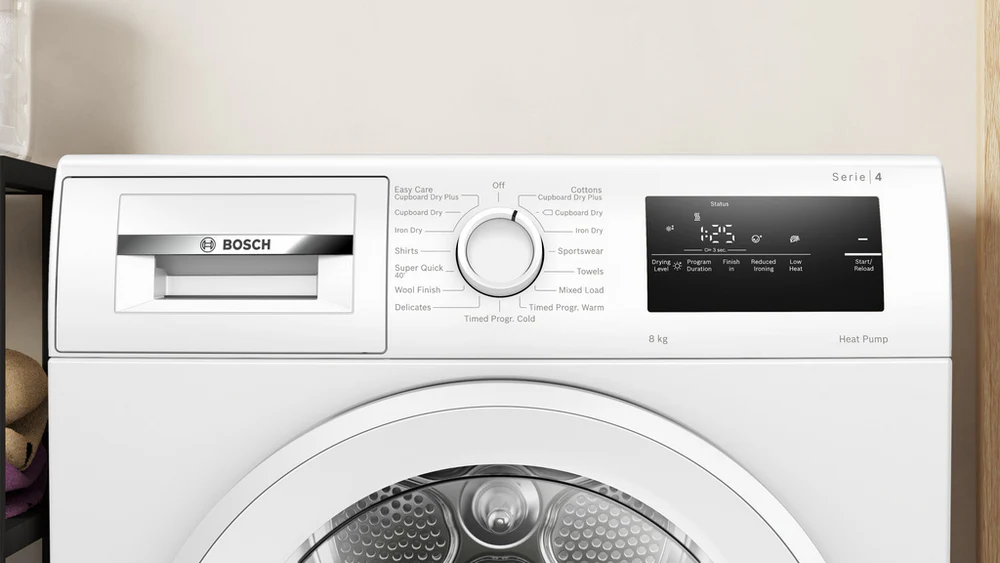 Bosch Series 4 WTH85225GB 8kg Heat Pump Tumble Dryer - Image 2