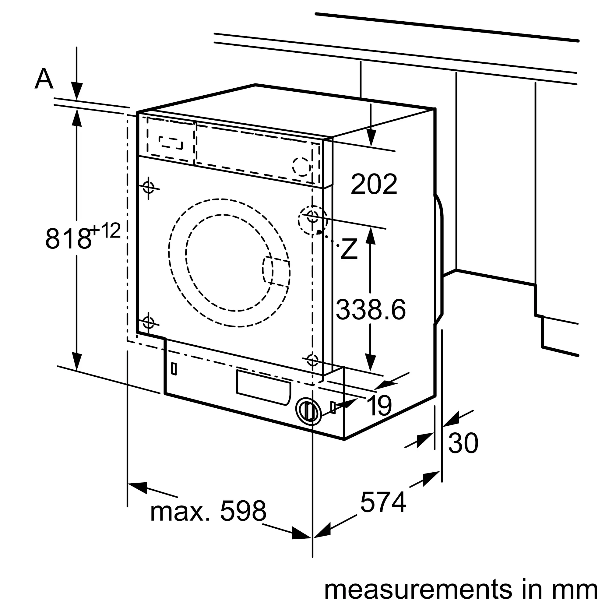 Bosch Series 8 WIW28502GB 8kg 1400rpm Integrated Washing Machine - Image 4