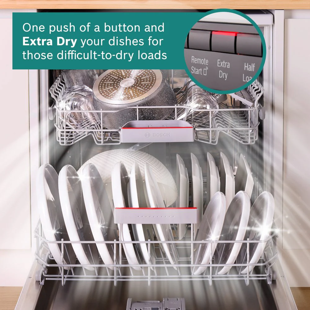 Bosch SPS4HMI49G Silver Freestanding Slim Dishwasher - Image 6