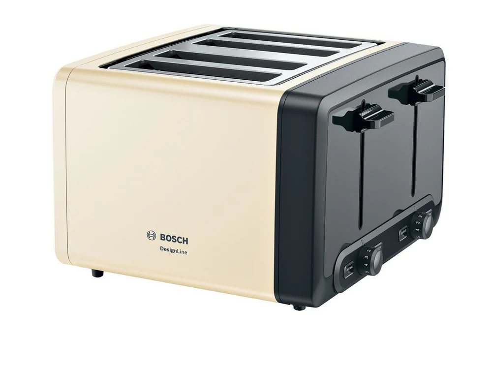 Bosch TAT4P447GB 4 Slot Toaster - Cream