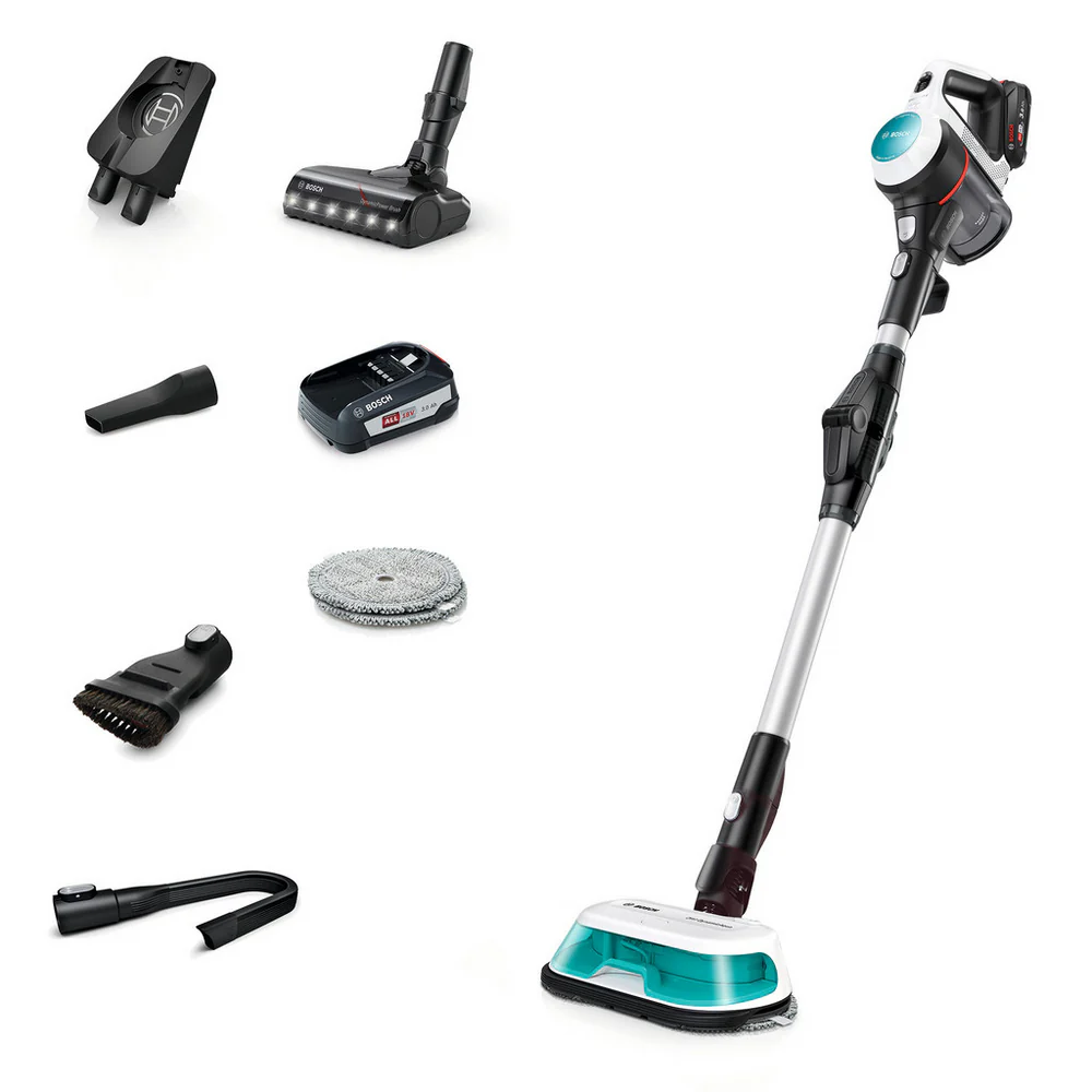 Bosch Unlimited 7 BCS71HYGGB Aqua Vacuum & Mop - 40 Minutes Run Time - White