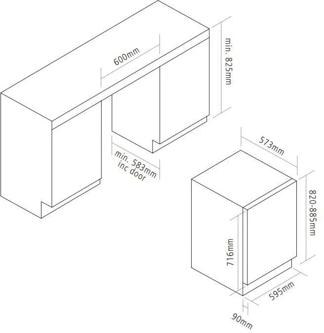 Caple Classic WI6142 Built-In Wine Cooler - Stainless Steel - Image 3