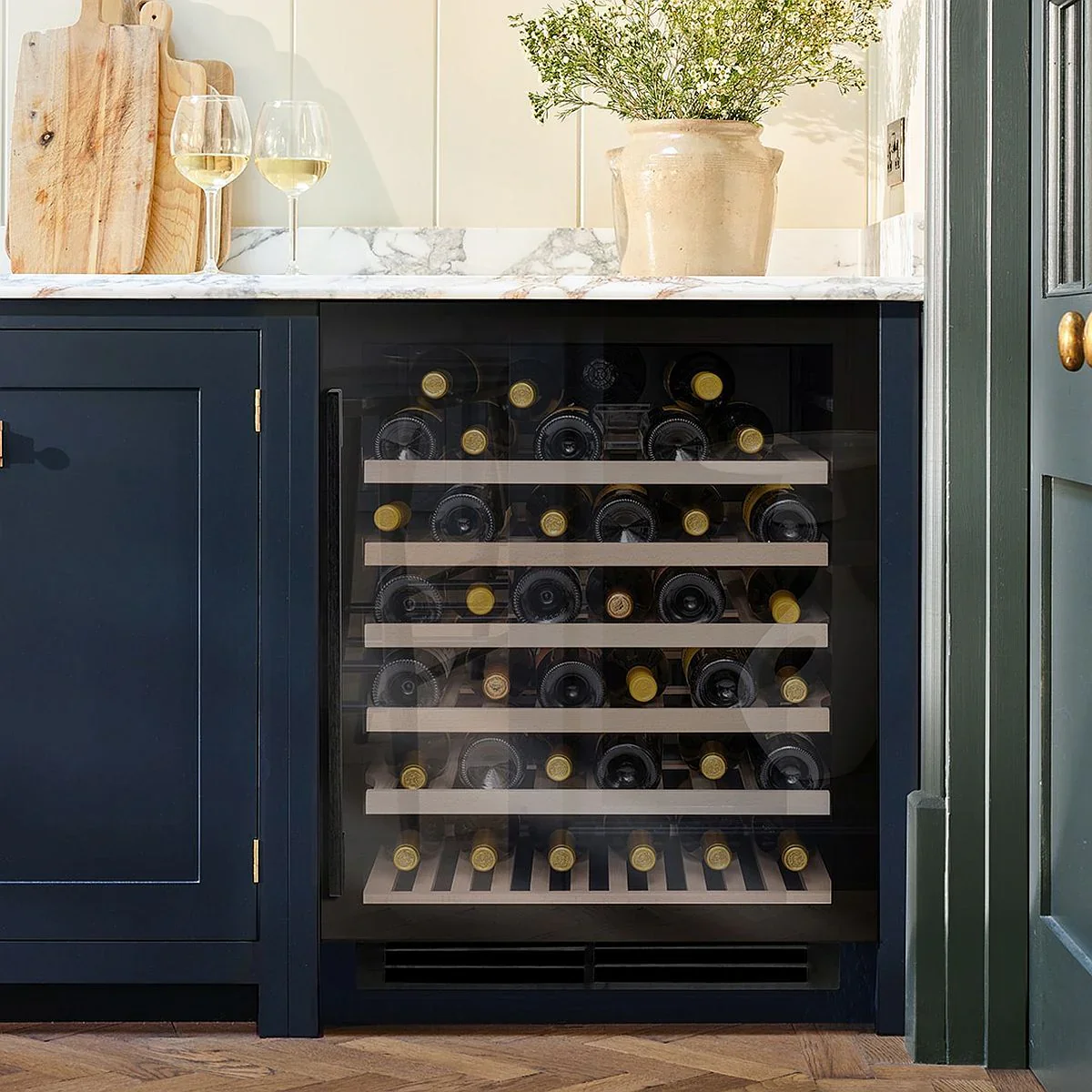 Caple Sense WI6143BG Built-In Wine Cooler - Black