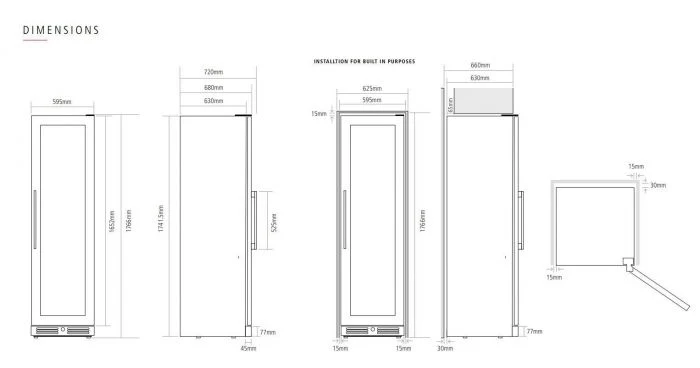 Caple WF1553 Wine Cooler - Image 3