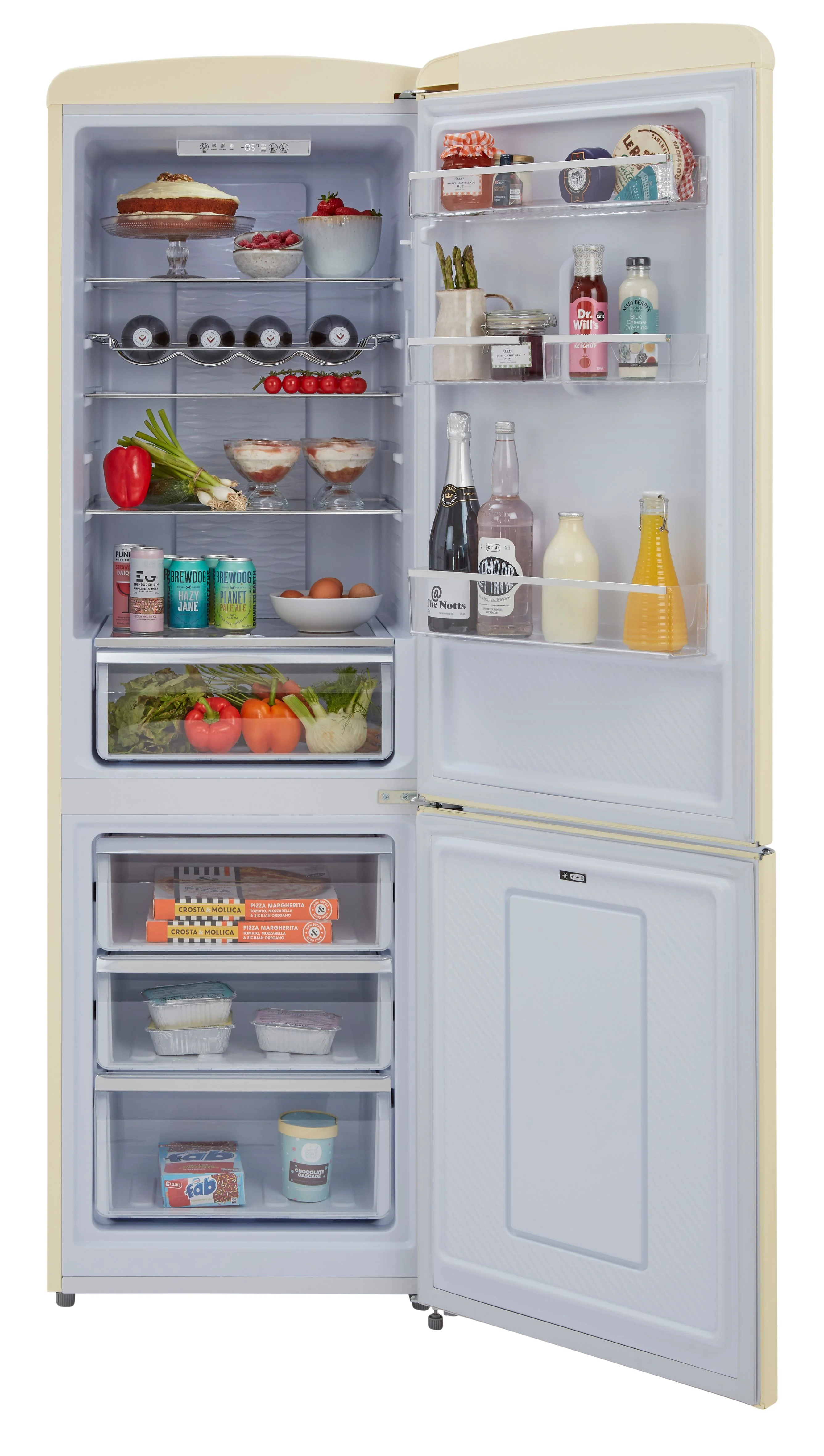 CDA Florence Barley Retro Fridge Freezer - Image 4
