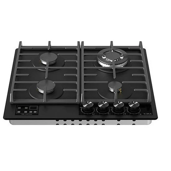 CDA HVG631MB 60cm Gas on Glass Hob