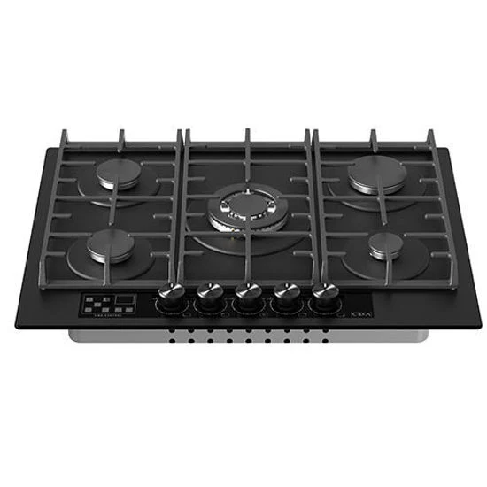 CDA HVG731MB 70cm Gas on Glass Hob
