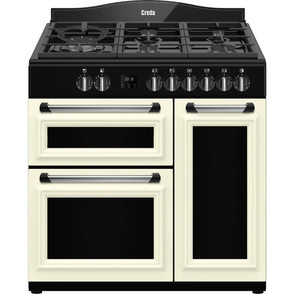 Creda C90RCDFTCRM 90cm Dual Fuel Range Cooker Cream