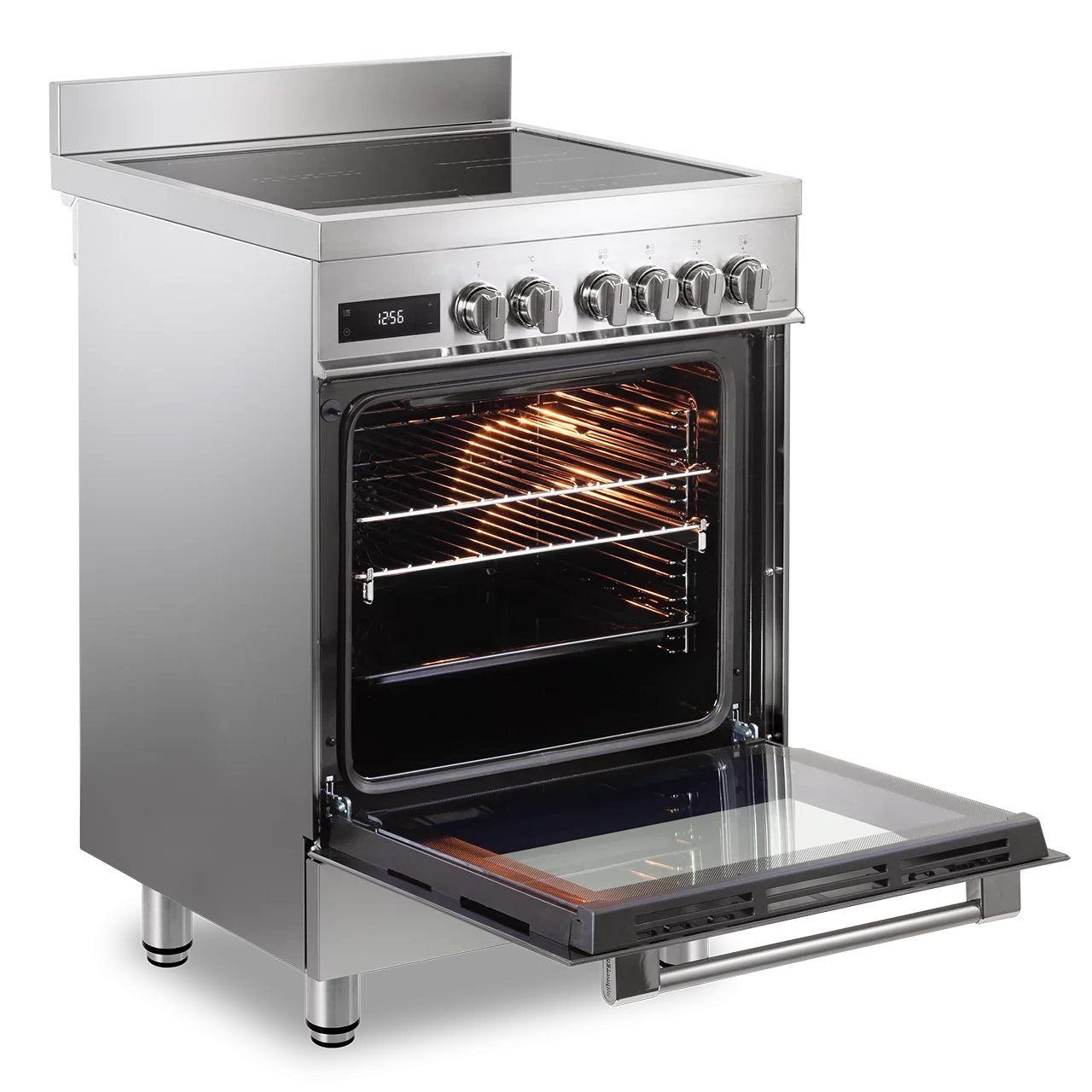 DeLonghi Modern 60cm Single Cavity Induction Range-Style Cooker DSC626IND-1 Stainless Steel - Image 3
