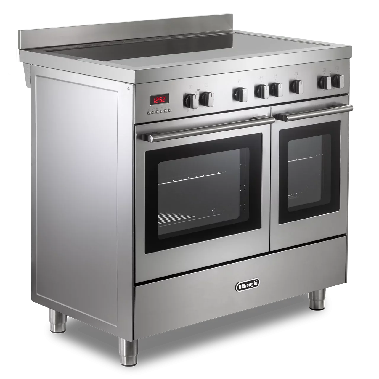 DeLonghi Modern 90cm Twin Cavity Induction Top Range Cooker DTR916-IND2 Stainless Steel - Image 2