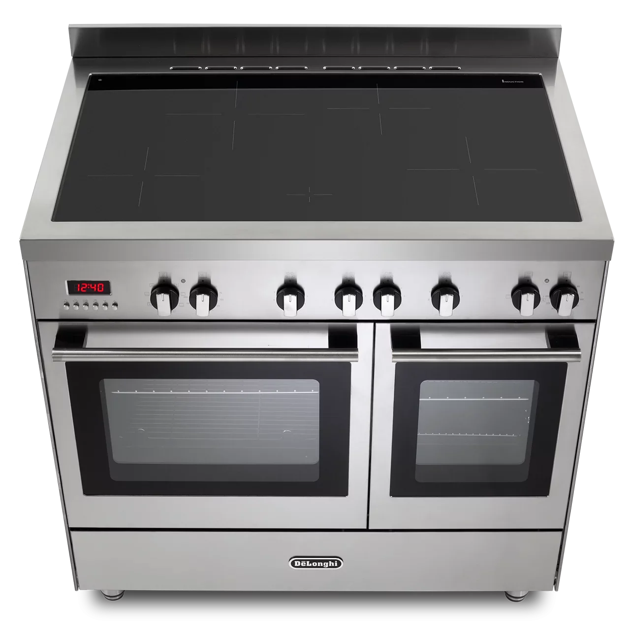 DeLonghi Modern 90cm Twin Cavity Induction Top Range Cooker DTR916-IND2 Stainless Steel - Image 4