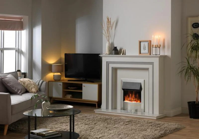 Dimplex ELL20CH EX DISPLAY Ellister Chrome Optiflame Electric Inset Fire - Image 2