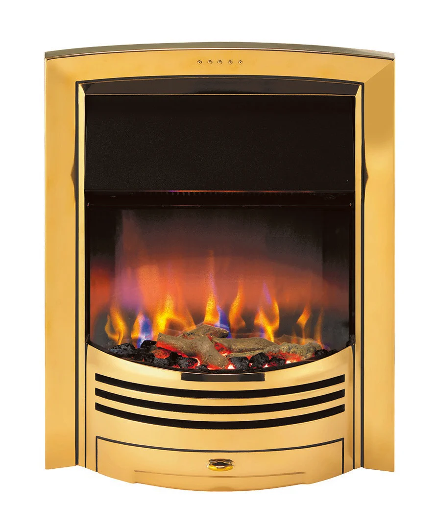 Dimplex GLN20BR Glencoe Optiflame3D Electric Inset Fire Brass