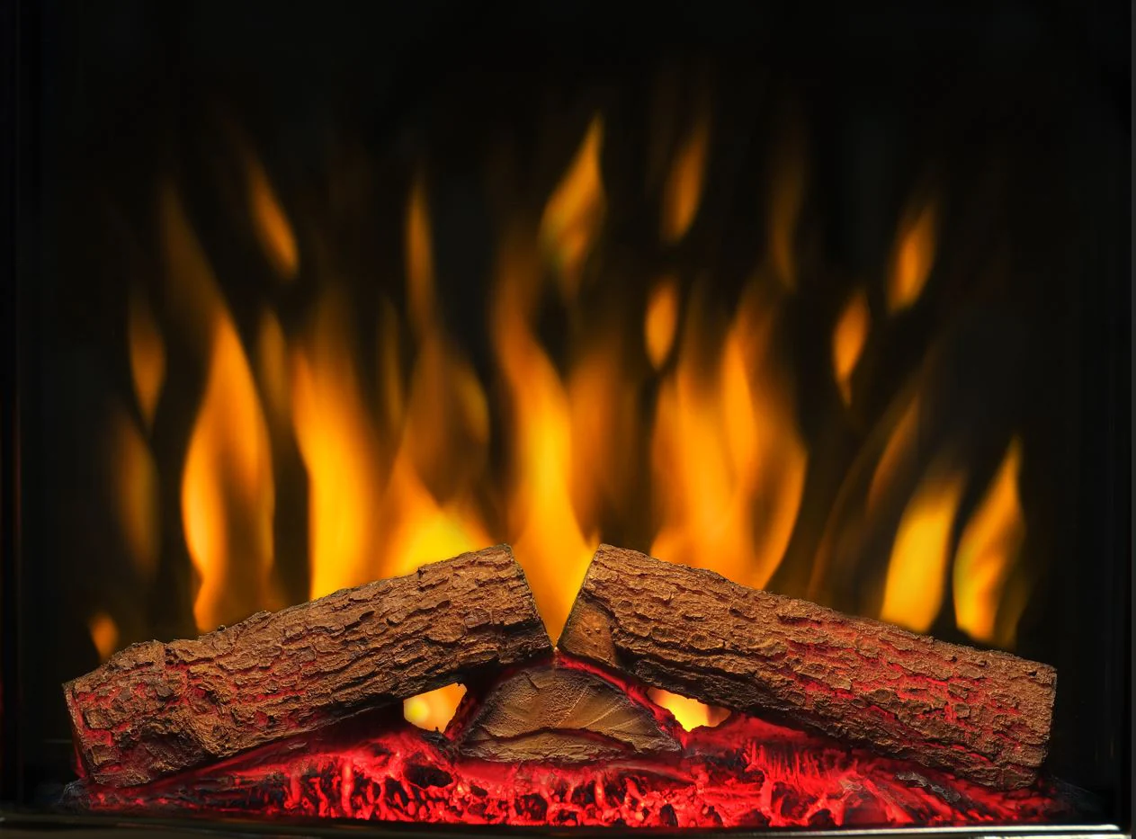 Dimplex Luna Black Nickel Inset Optiflame Electric Fire - Image 2