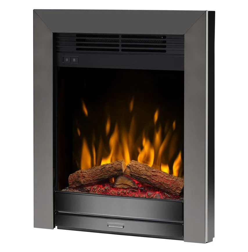 Dimplex Luna Black Nickel Inset Optiflame Electric Fire - Image 4