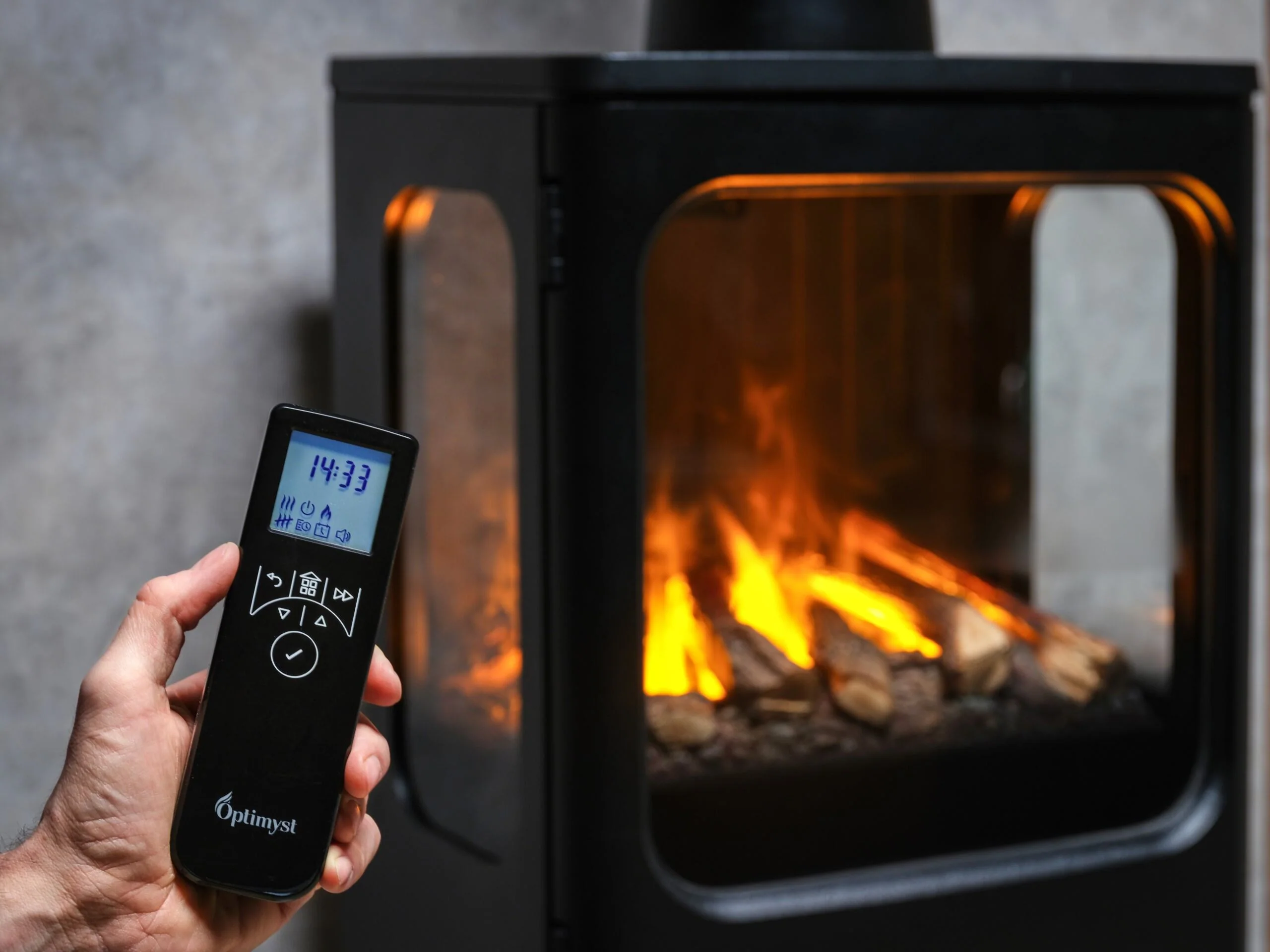 Dimplex Mapleton 100 Optimyst Electric Stove Fire with Log Store - Image 10