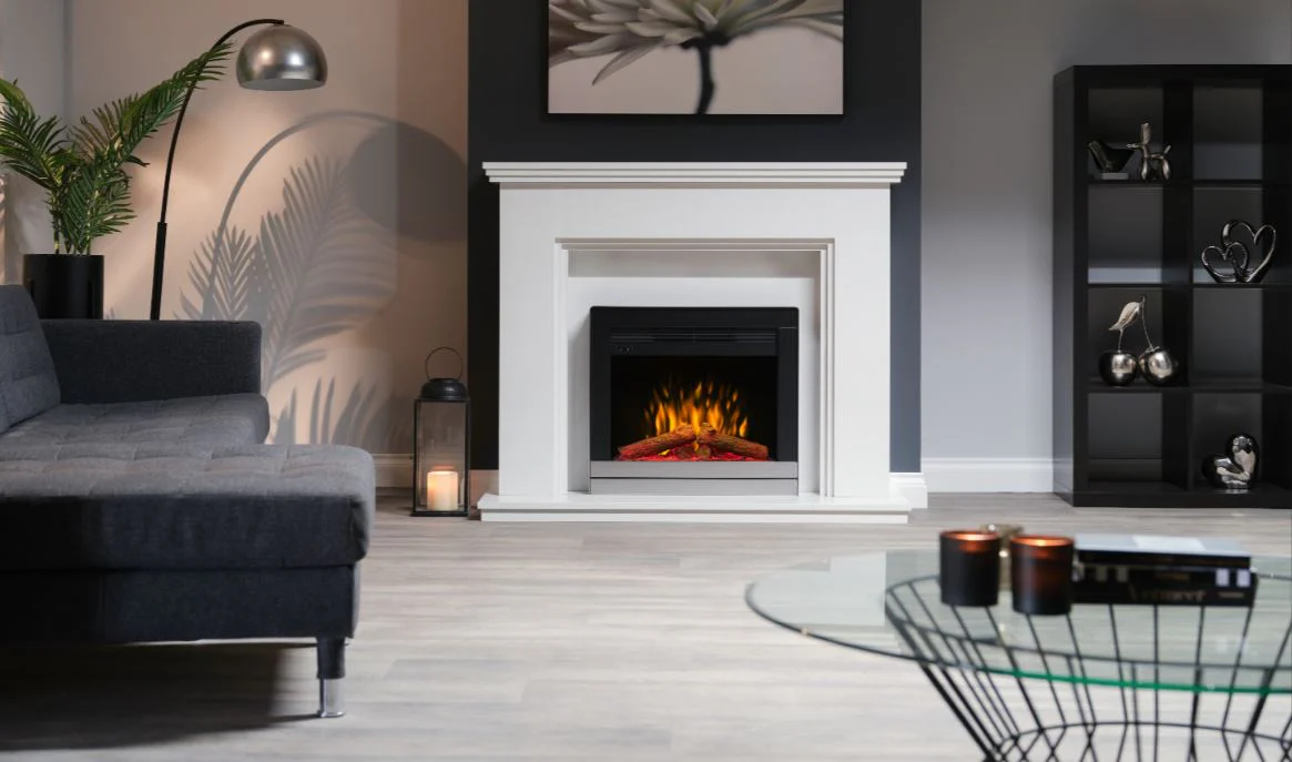 Dimplex Scala 22 Brushed Chrome Optiflame Inset Electric Fire - Image 6