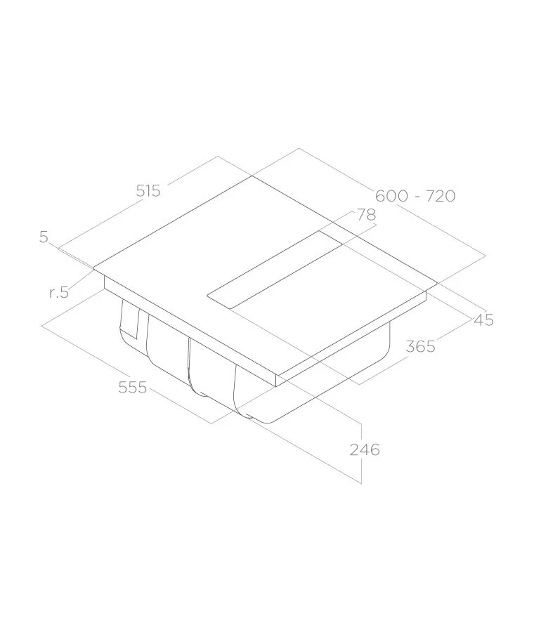 Elica NT-FIT-60 Venting Hob - Image 4