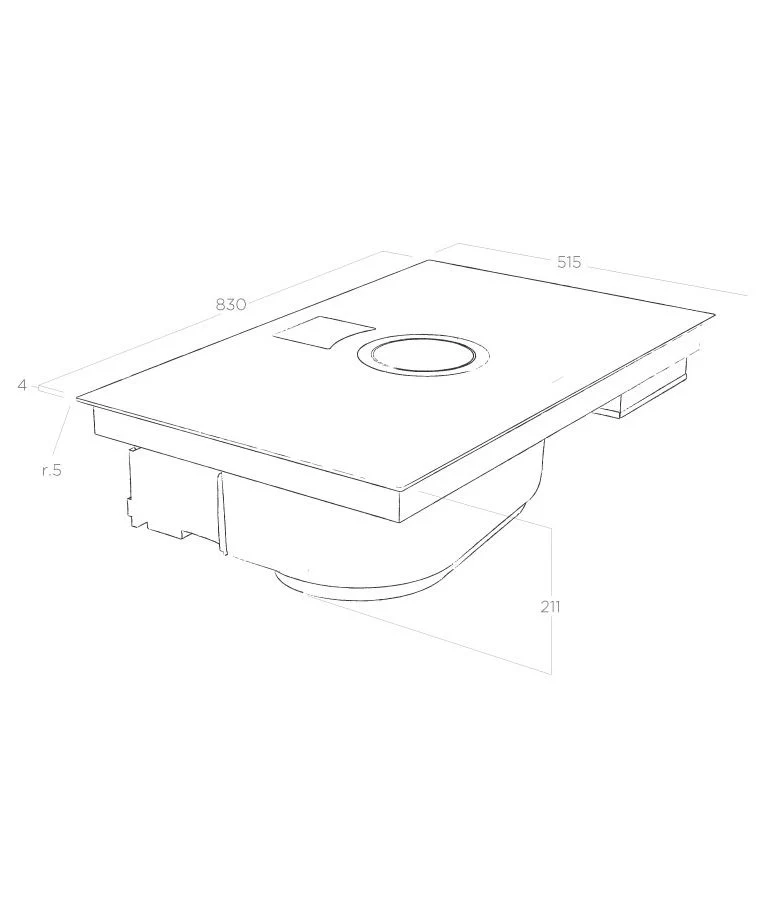 Elica NT-SWITCH-WH-RC Venting Hob - Image 4